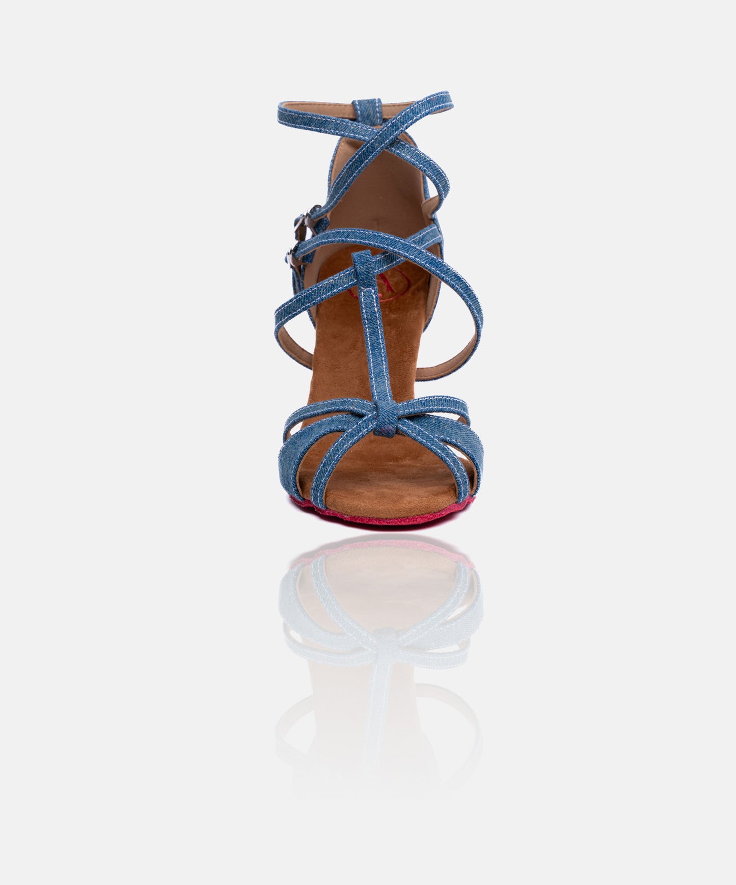 Chaussures de Danse de Salon Femme - Modèle MAÎA - Jean Bleu Marine Denim