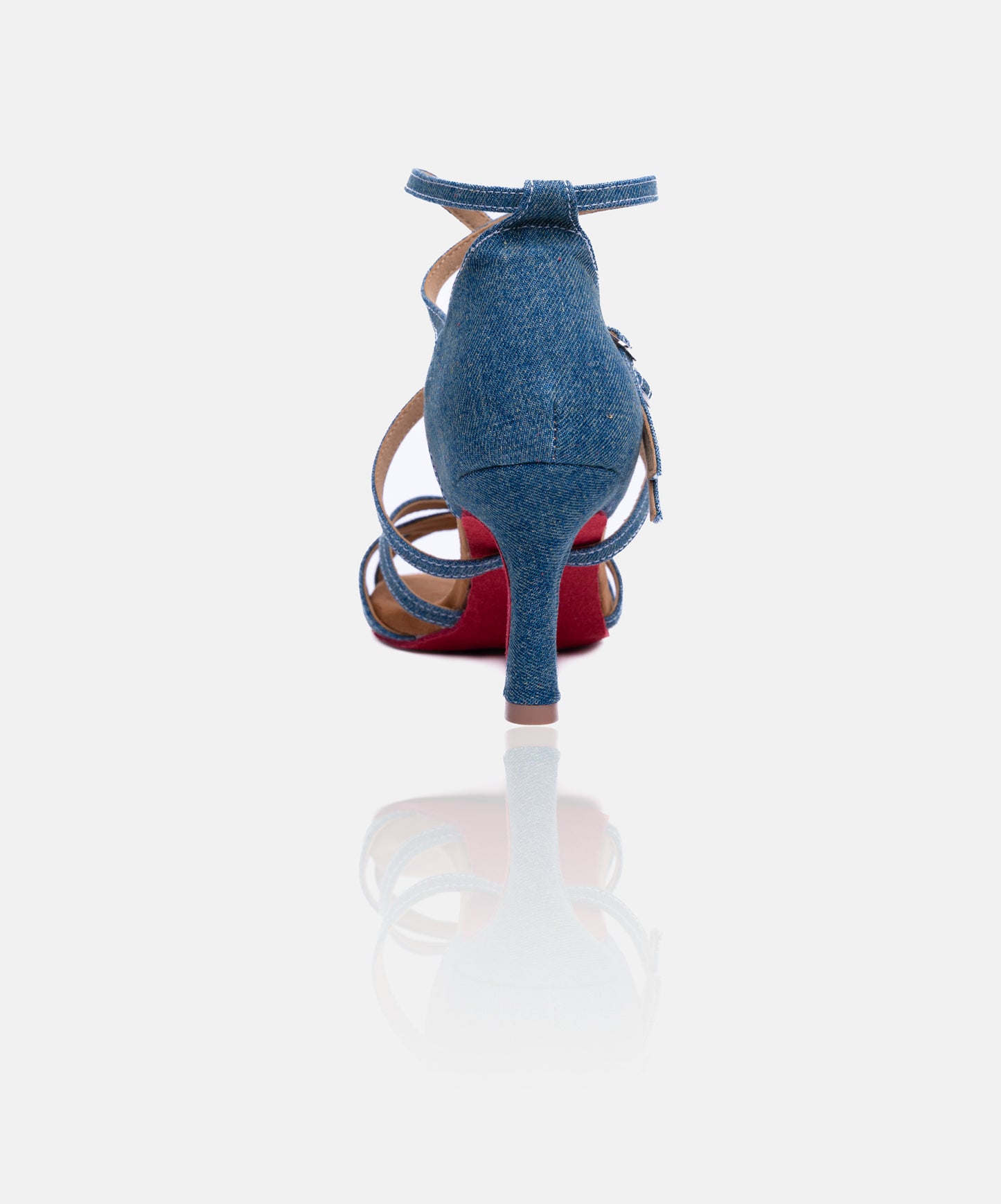 Chaussures de Danse de Salon Femme - Modèle MAÎA - Jean Bleu Marine Denim