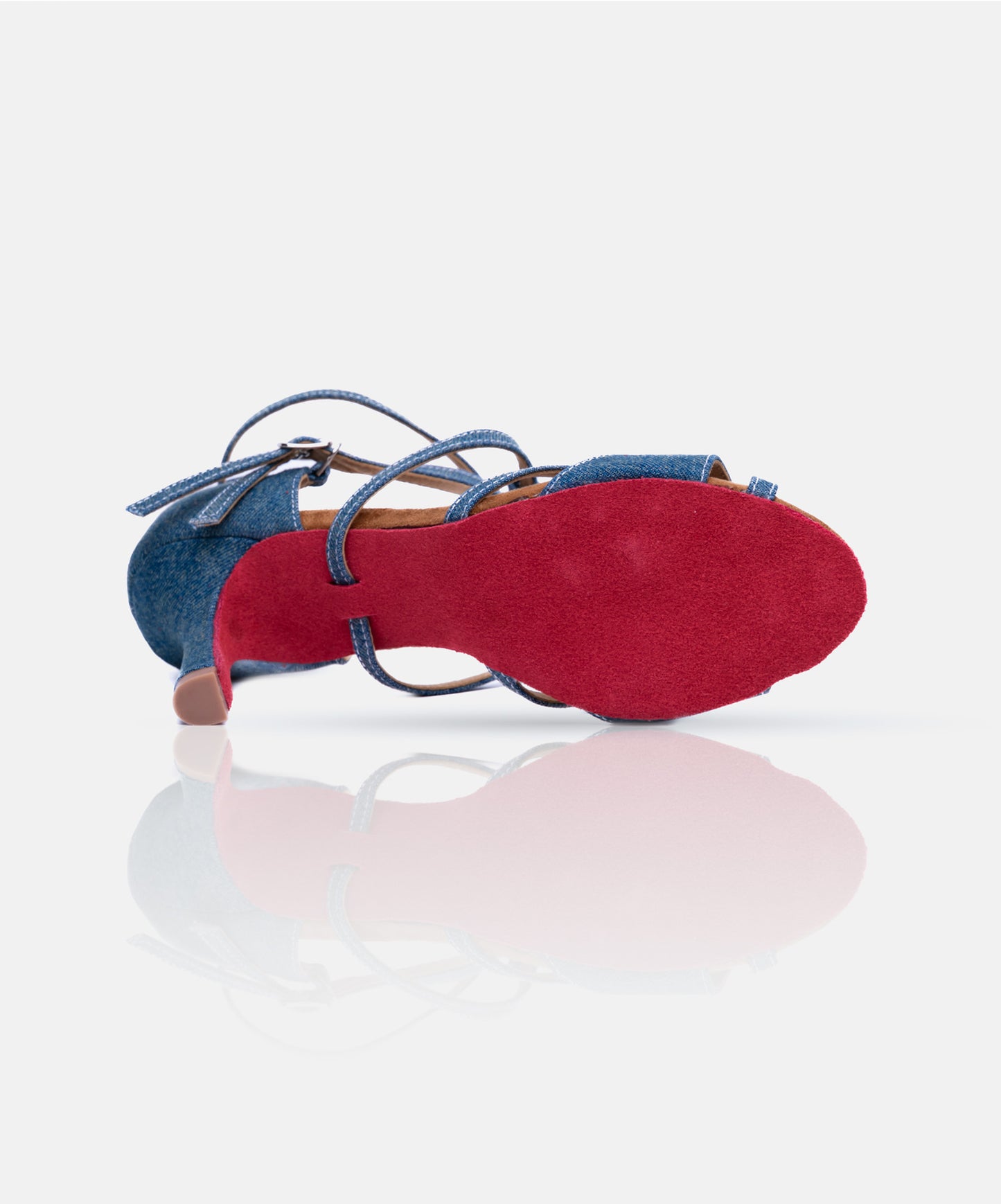 Chaussures de Danse de Salon Femme - Modèle MAÎA - Jean Bleu Marine Denim