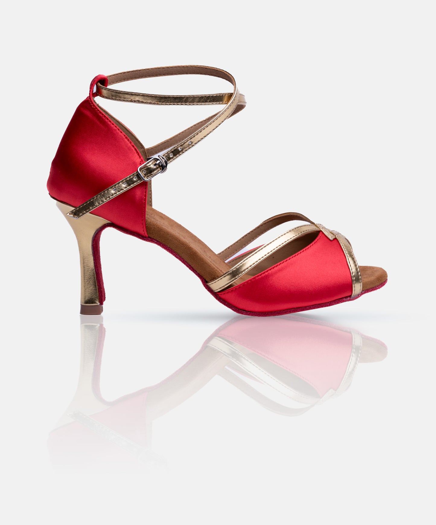 Chaussures de Danse de Salon Femme - Modèle NAÏADE - Rouge Lumière