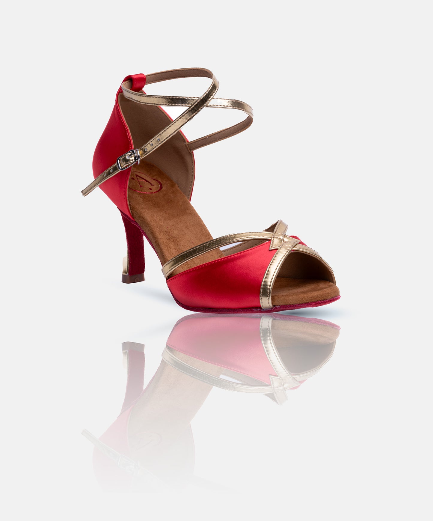 Chaussures de Danse de Salon Femme - Modèle NAÏADE - Rouge Lumière