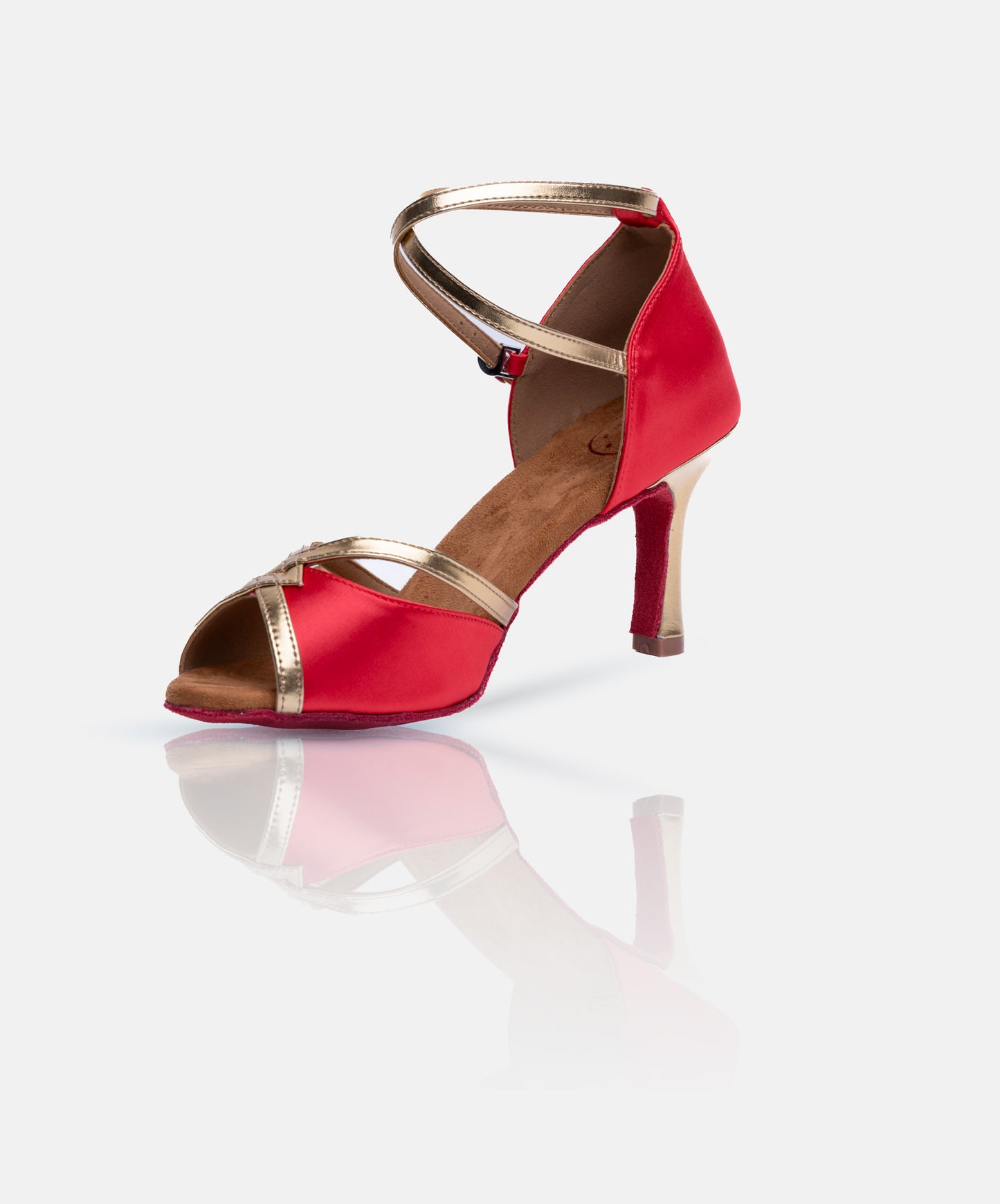 Chaussures de Danse de Salon Femme - Modèle NAÏADE - Rouge Lumière