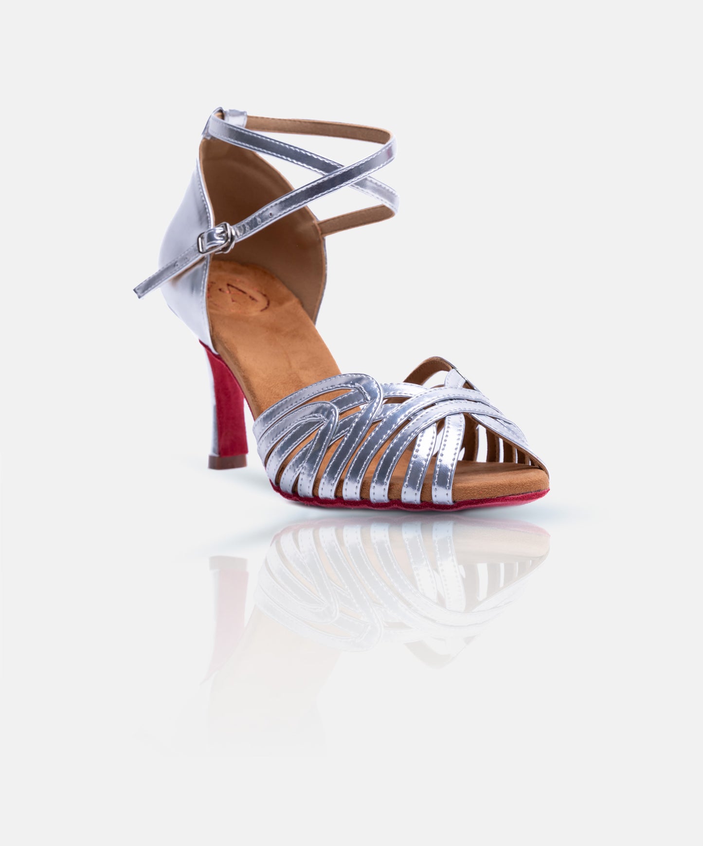 Chaussures de Danse de Salon Femme - Modèle URANIA - Brillante Argentée