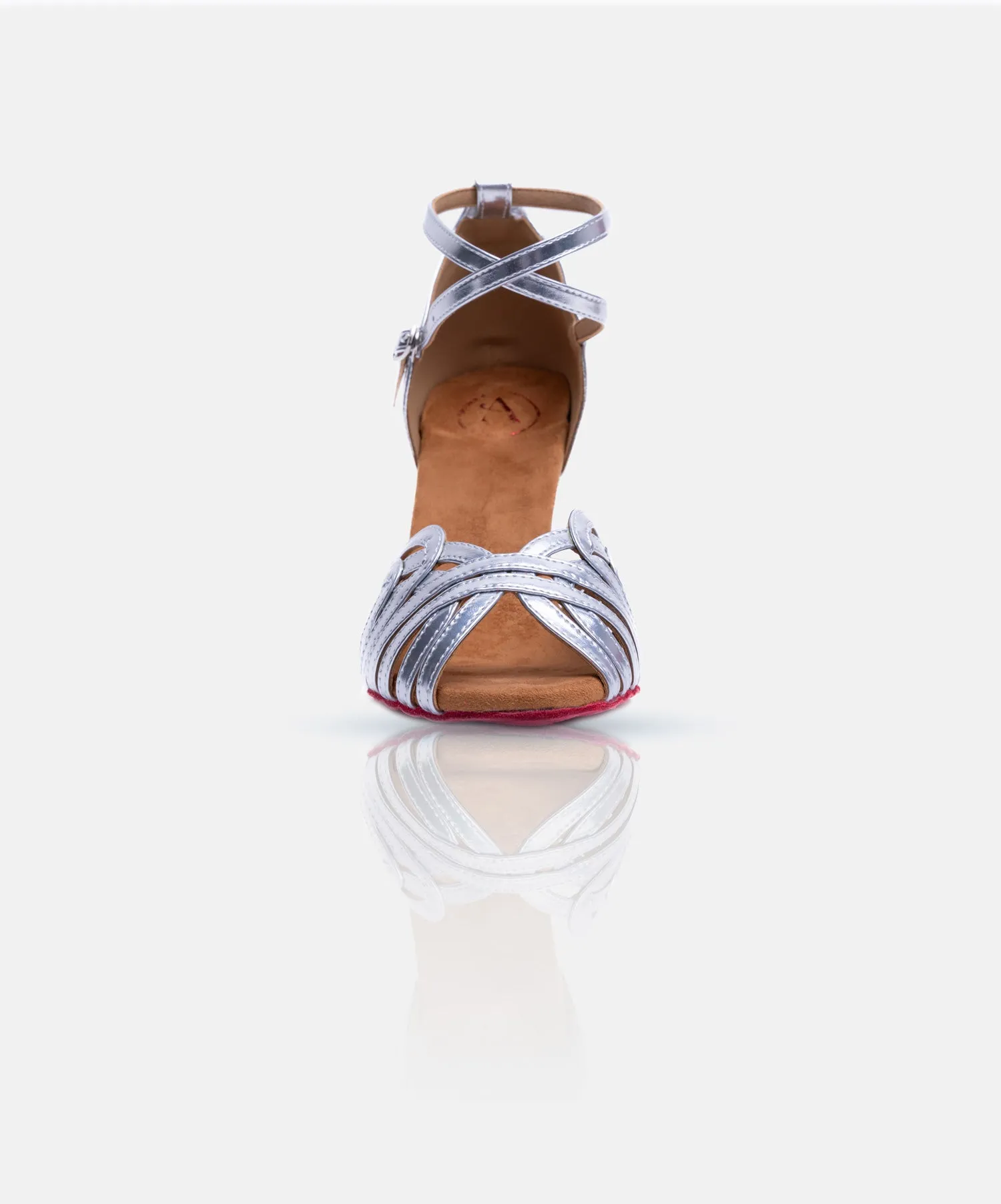 Chaussures de Danse de Salon Femme - Modèle URANIA - Brillante Argentée – vue 3
