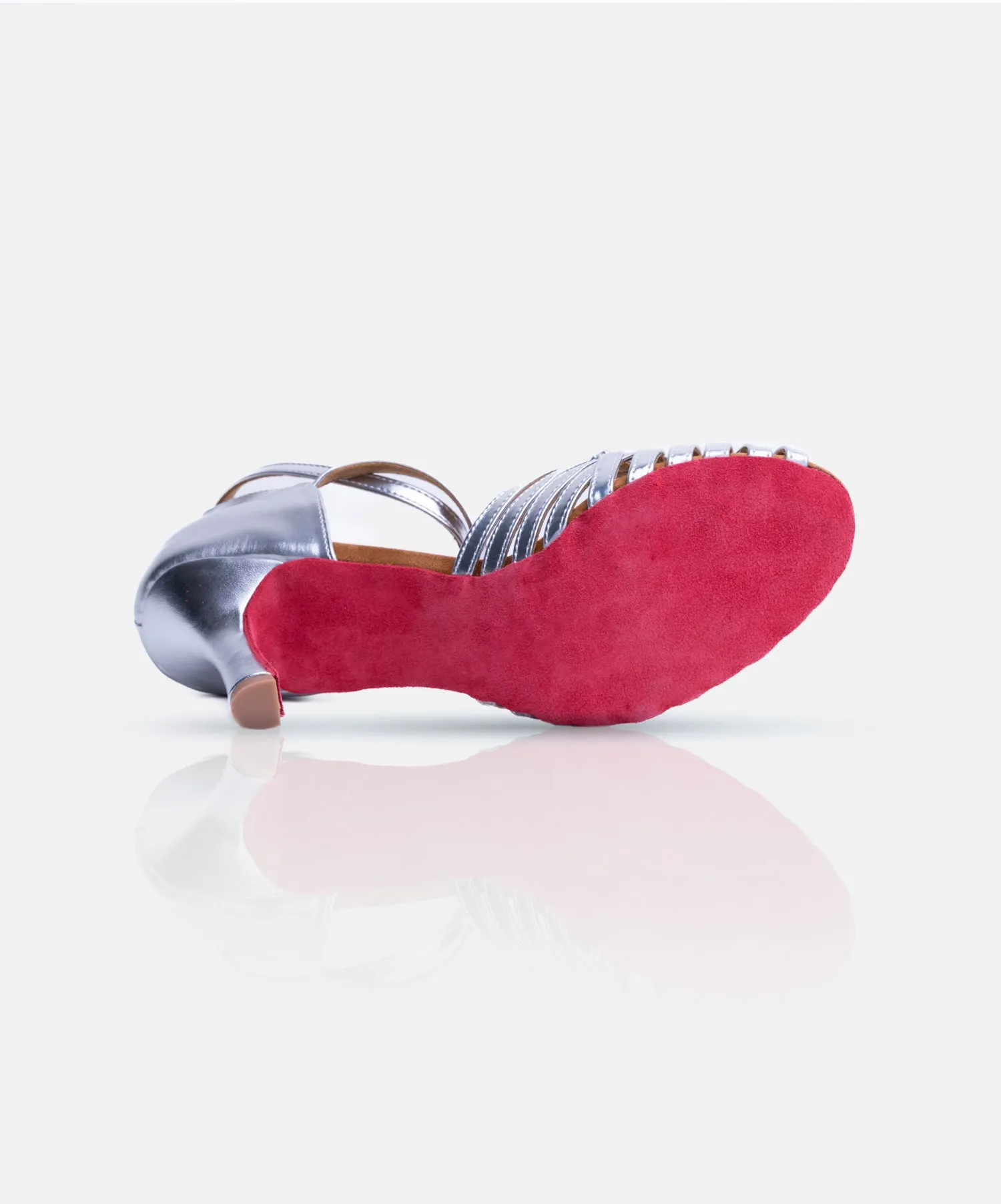 Chaussures de Danse de Salon Femme - Modèle URANIA - Brillante Argentée – vue 7